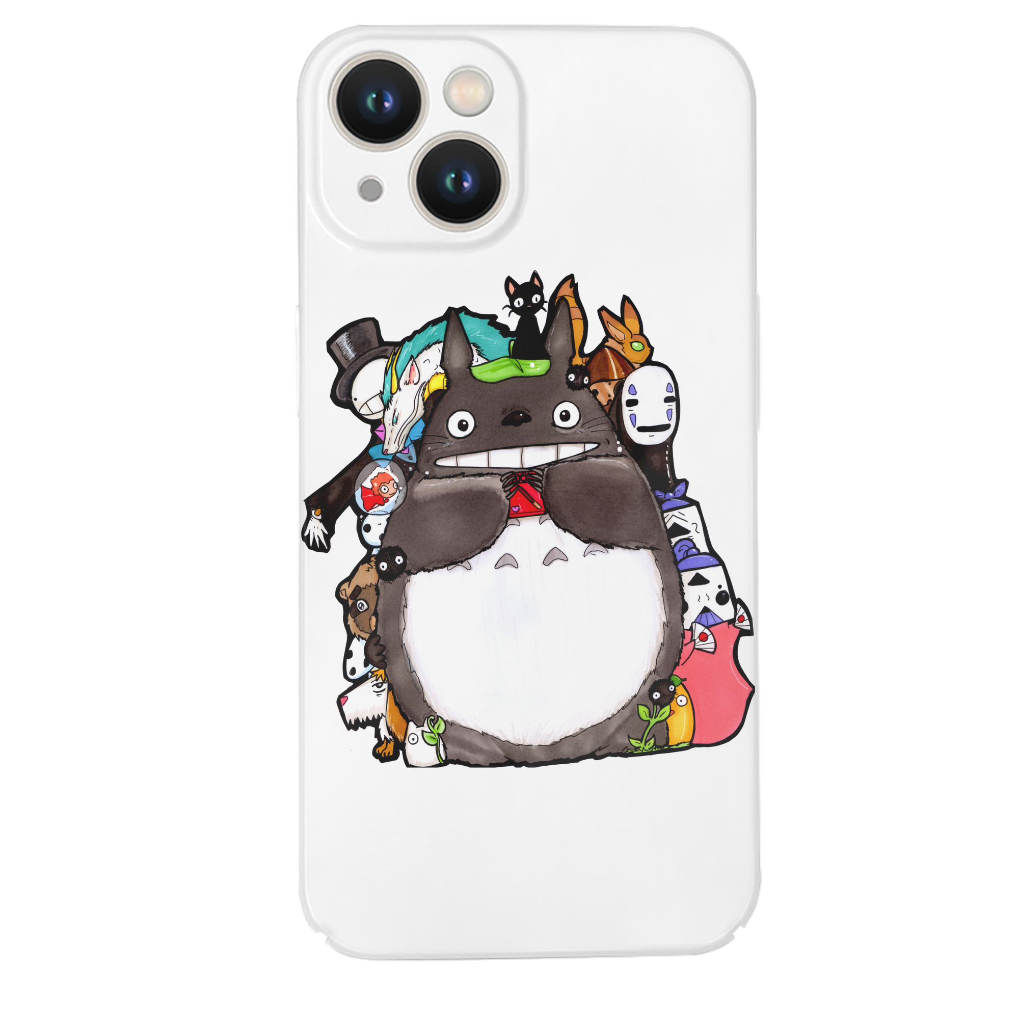 （画像用） となりのトトロ 草壁メイ 草壁サツキ My Neighbor Totoro Satsuki Kusakabe Mei Kusakabe 【iPhone 14シリーズ対応】ハードケース